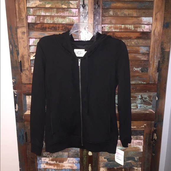 NWT Ugg Clara Hoodie Sweatshirt Black - Picture 2 of 2